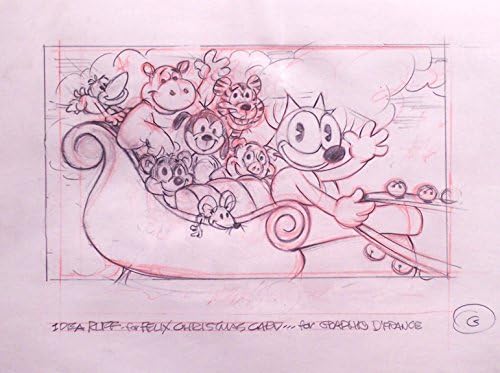 Felix Kedi Animasyonu Cel Çizim Noel Teması-Don Oriolo Stüdyoları