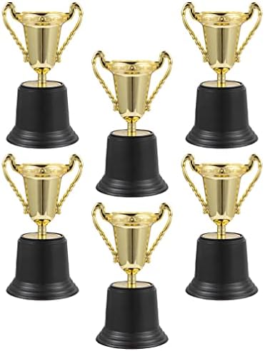 Toyvıan 6 adet Kupa Bardak Çocuklar Ödülü Kupalar Altın Kupa Kazanan Ödülleri Spor Turnuvaları Yarışmalar Maç Rekabetçi Parti