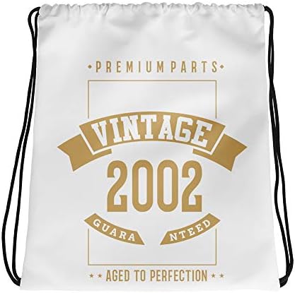 2002 Yılından Bu Yana Vintage 17. Doğum Günü Üst Çentik Özel Gömlek İpli çanta