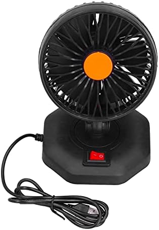 USB Fan Yuvarlak Tek Kafa Mini 360 Derece Rotasyon Ayarlanabilir Elektrikli Soğutma Ekipmanları için Arabası, Koşu Bandı, Çadır