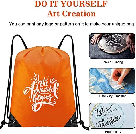 CHEPULA İpli sırt çantası Çanta Cinch Çuval Dize Taşınabilir Sırt Çantası Toplu DIY için Okul, Ev, Seyahat, spor ve Büyük Depolama