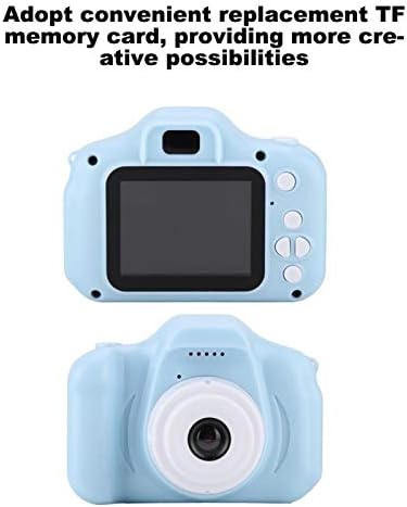 LZKW Çocuk Video Kamera, Tek Tuşla Mini 1080P Dijital Hediye Video Kaydı için Fotoğraf Çekimi için 2.0 İnç Oyuncak Kamera(Mavi)