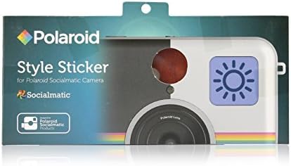 Polaroid Socialmatic için Polaroid Özel Tasarımlı Ön Etiket - Mat Kahverengi Deri Görünüm