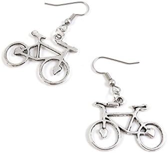 1 Pairs Küpe Antik Gümüş Ton Moda Takı Yapımı Charms Kulak Damızlık Kancalar Tedarikçiler Toptan YE4A3602 Bisiklet Bisiklet