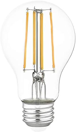 Emlıvıar Vintage LED Ampul 6 W, A19 LED Edison Ampul, E26 Baz, 60 W Eşdeğer, Sıcak Beyaz 2700 K, Olmayan Dim, 6 paketi, A19-LED