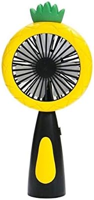 YCZDG Karikatür Ananas Meyve El USB Şarj Edilebilir Mini Fan Hızı Taşınabilir Masaüstü Hava Soğutucu (Renk: F)