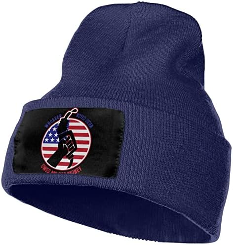 Biden'e Oy Veren Bana Gaz Parası Borçlu - Anti Biden Örgü Kış Şapkası - Unisex Beanie Hımbıl Örgü Kafatası Şapkası