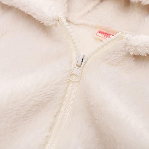 Çocuk Polar Kapüşonlu Ceket Kazak Fermuar Gömlek Tops Kızlar Casual Sıcak Ceket Sonbahar Kış Dış Giyim Çocuklar için 5-14 T