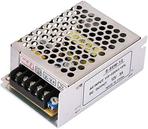 Güç kaynağı Trafo regüle anahtarı, 5A 12 V AC/DC gerilim dönüştürücü Evrensel Regüle anahtarı güç kaynağı için Kamera güvenlik