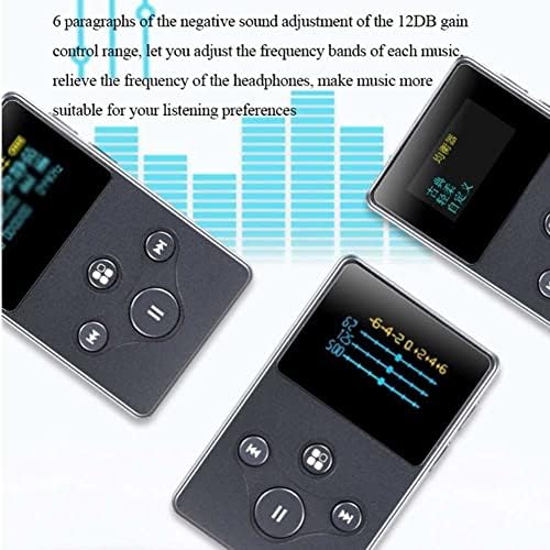 WZMBH Bluetooth MP3 Çalar, İçilebilir Dijital Ses Çalar Hi-Fi Kayıpsız Ses Kalitesi MP3 Müzik Çalar FM Kayıt Videosu, 128 GB'a