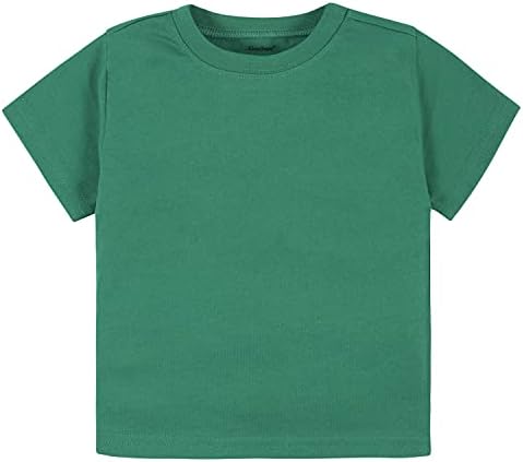Gerber unisex-bebek Yürüyor 5-pack Katı Kısa Kollu T-Shirt Jersey 160 Gsm