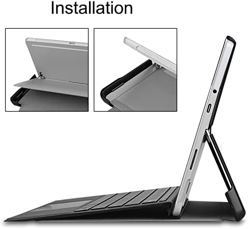 Tablet PC Kılıf Çanta Kollu Kılıf Microsoft Surface Pro 8 için Kılıf 13 inç, ince Tri-Fold Standı Akıllı Kılıf, çoklu Görüş Açıları