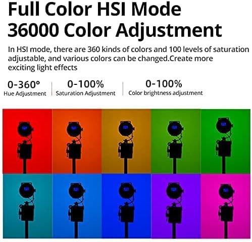 AMBİTFUL FL80RGB FL80 80 W RGB Tam Renkli LED video ışığı, CRI 96 / TCLI 95,2800 K-10000 K, 10 FX Özel Efekt Modu,destek APP,Bowens