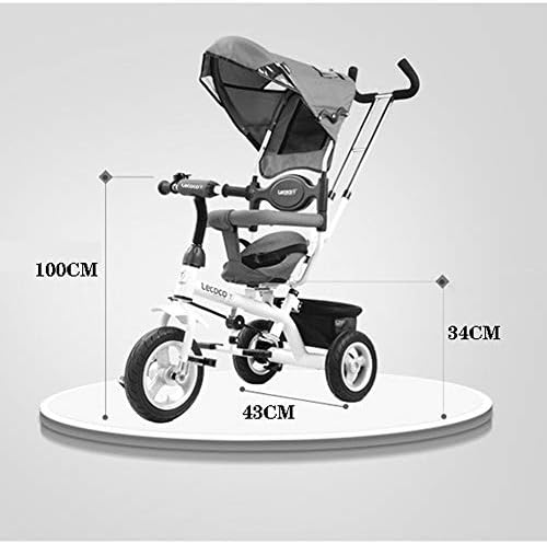 Bebek Bisikleti Çocuk Arabası Çok Fonksiyonlu Bebek Üç Tekerlekli Bisiklet Tente güvenlik çiti Emniyet Kemeri çocuk Doğum Günü