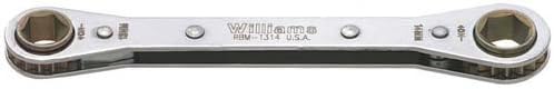 Williams Tools RBM - 1314-Kilitleme Kutusu Anahtarı, Sıkı Erişimli Metrik, 13 x 14 mm Anahtar Boyutu, Çift Uçlu