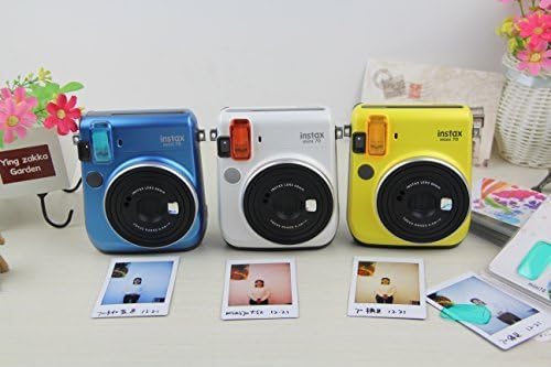 CAIUL Uyumlu Mini 70 Kamera Çantası Paketi ile Albümü, Filtreler ve Diğer Aksesuarları için Fujifilm Instax Mini 70 (Kahverengi,