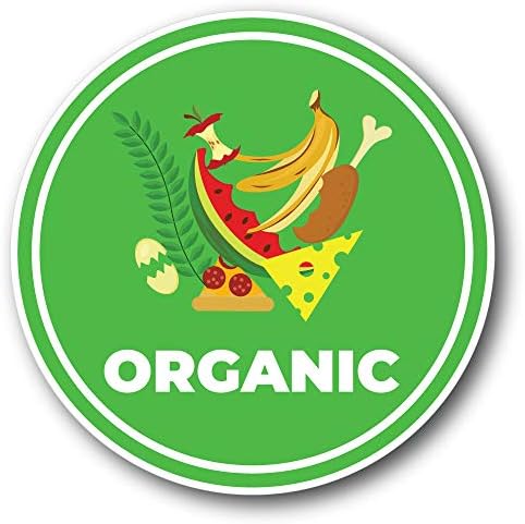 Organik çöp tenekesi Geri Dönüşüm Kompost Mutfak Geri Dönüşüm Vinil Sticker Araba Tampon Çıkartması