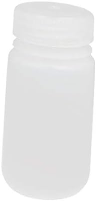 X-DREE 100ml HDPE Plastik Silindir Geniş Ağız Reaktif Numune Şişesi Beyaz (plastica HDPE da 100 ml bianca'da bocca larga başına