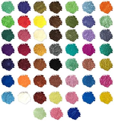 Mika Tozu, 24/30/52 Renk Sabun Renk Seti Toz Pigmentler Sabun Sıvı Dudak Parlatıcısı Baz Reçine Pigment Chaofanjiancai