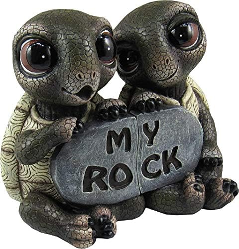 DWK-Kaya Katı Aşk-Sevimli Romantik Kaplumbağa Çift Iki Parçalı Heykelcik En Iyi Arkadaşlar Severler Koleksiyon sevgililer Günü