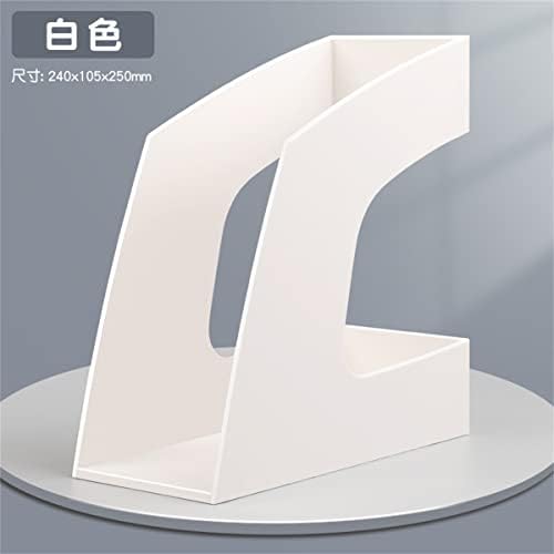 Yeni Dosya Çubuğu Masaüstü Ofis Malzemeleri Dosya Depolama Öğrenci Plastik Dosya Kutusu (Beyaz)
