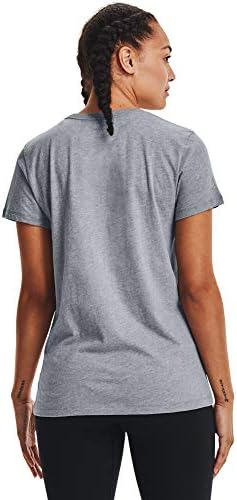 Zırh altında kadın canlı komut Wordmark kısa kollu mürettebat boyun T-Shirt