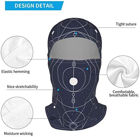 AWSRBO Uv, Toz, Soğuk Yüz Maskesi (11.4 inç x 14.9 inç), Yeniden Kullanılabilir Baş Örtüsü %100 Polyester