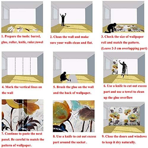 Fotoğraf Duvar Kağıdı Karikatür Balon Gökkuşağı Kuş Gökyüzü El Boyalı Çocuk Odası Çocuk Yatak Odası Duvar Dekor Boyama-450(W)X300