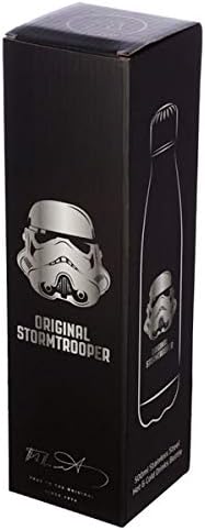 Orijinal Stormtrooper Yeniden Kullanılabilir Paslanmaz Çelik Sıcak ve Soğuk Isı Yalıtımlı içecek Şişesi 500ml-Siyah