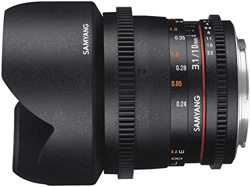 Samyang 10mm T3.1 VDSLR II Manuel Odaklama Video Lens için Sony E-Montaj Kamera