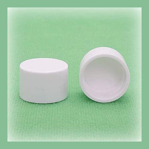 Plastik Vidalı Üst Kapaklı İnce Silindirli Plastik Şişeler – 30 Paket) - 2oz 60ml (Şişe-Kehribar, Kapak-Şeffaf)