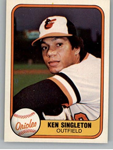 1981 Fleer 188 Ken Singleton Baltimore Orioles Resmi MLB Ticaret Kartı Ham (ESKİ MT veya Daha iyi) Durumda