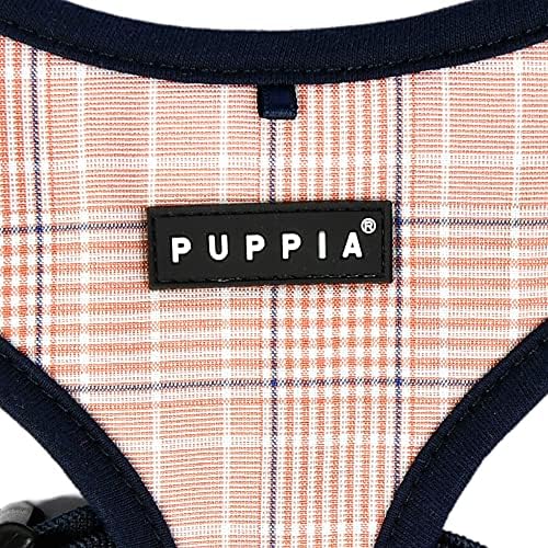Puppia Blake Köpek Koşum No-Choke Over-the-Kafa Koşum Moda Damalı Desen Ayarlanabilir Göğüs Kemeri