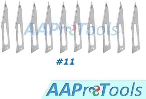 AAProTools 10 pcs 11 Neşter Bıçak Bıçakları için Ahşap Oyma Gravür Zanaat Heykel Kesme Aracı PCB Onarım
