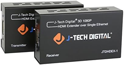 Derin Renk, EDID Kopya, Dolby Digital/DTS ile Tek Cat 5E/6 Full Hd 1080P ile J-Tech Dijital HDMI Genişletici