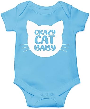 CBTwear Çılgın Kedi Bebek-Komik Gebelik Hediyeler İçin Kedi Severler-Sevimli Bebek Tek Parça Bebek Bodysuit