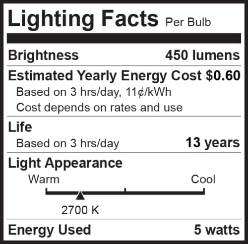 Bioluz LED Vintage 40 Watt Ampul, Edison Tarzı Filament LED, Kısılabilir A19, 5 Watt Kullanır, Sıcak Beyaz (2700K) Şeffaf Sarkık