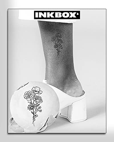 Inkbox Geçici Dövmeler Paketi, Uzun Ömürlü Geçici Dövme, Noktalı Virgül içerir ve Zina mürekkebi ile su geçirmez, 1-2 Hafta Sürer,