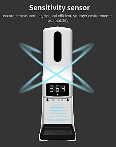 Yeni Otomatik 2 in 1 Temassız Kızılötesi Dijital Termometre ile el dezenfektanı Dağıtıcı 1000 ml Kapasiteli Otomatik Sıvı Alkol