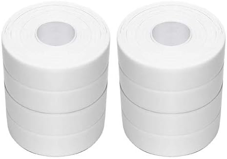 Kalafat Bant PVC Kendinden Yapışkanlı Şerit Küvet Banyo Duş Tuvalet Mutfak ve Duvar Sızdırmazlık için 11 Ft Uzunluk (38mm 4 Paket,
