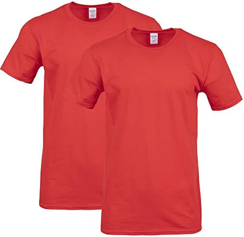 Gıldan Erkek Softstyle Pamuklu Tişört, Stil G64000, 2'li Paket