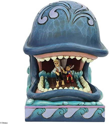 Jim Shore Monstro Gepetto ve Pinokyo Heykelciği tarafından Enesco Disney Gelenekleri